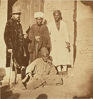 Group portrait of four men, about 1860-1880. Creator: Unknown
