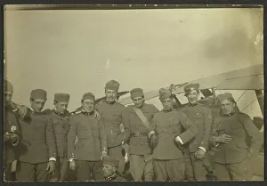Group Of Men Prints: Group portrait of men in uniform, 1915-1930. Creator: Fedele Azari
