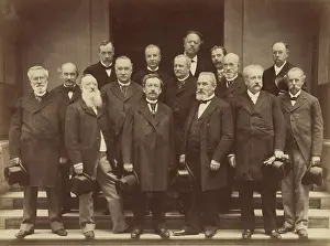 Group portrait, mid-late 19th century. Creator: J. Couturier