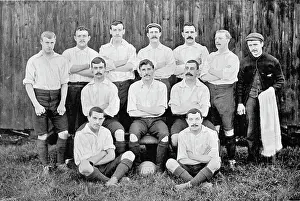 Team Prints: Group portrait of Preston North End football team, 1896. Creator: Symmons & Thiele