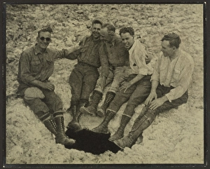 Laughter Prints: Group Portrait Seated at Mouth of Vertical Cave