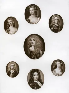 Jennings Prints: Group of portraits, late 17th - early 18th century (1906)
