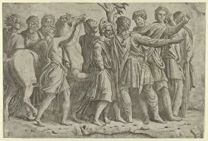 Group Of People Collection: Group of Roman Figures, ca. 1542-45. Creator: Master IQV