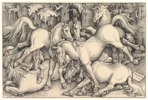Group of Seven Horses, 1534. Creator: Hans Baldung