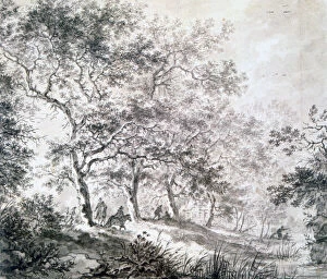 Images Dated 26th September 2006: A Group of Trees at the Edge of Water, 1643. Artist: Jan Dirksz Both