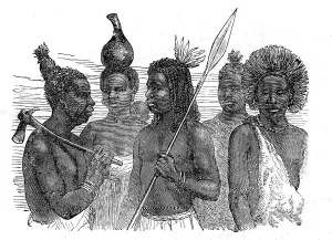 Rowlands John Prints: Group of Wanyamwezi, 1872. Creator: Unknown