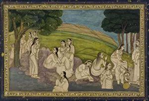Water Jar Collection: A group of women, bathing, 18th century. Creator: Unknown