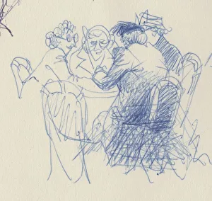 Group of women at a table, c1950. Creator: Shirley Markham