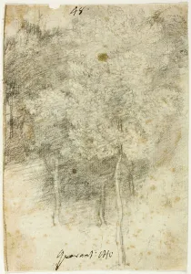 F Baroche Durbin Prints: Grove of Trees, 1600/12. Creator: Federico Barocci