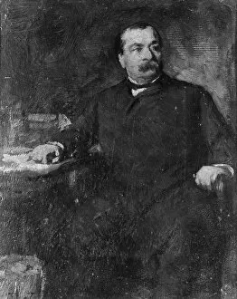 Grover Collection: Grover Cleveland, by 1891. Creator: Eastman Johnson
