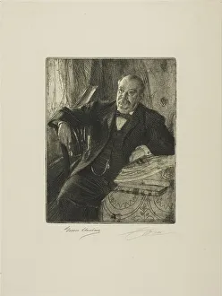 Cleveland Grover Prints: Grover Cleveland I, 1899. Creator: Anders Leonard Zorn
