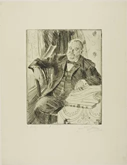 Cleveland Grover Prints: Grover Cleveland I, 1899. Creator: Anders Leonard Zorn