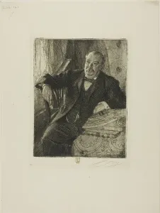 Cleveland Grover Prints: Grover Cleveland I, 1899. Creator: Anders Leonard Zorn