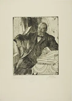 Cleveland Grover Prints: Grover Cleveland II, 1899. Creator: Anders Leonard Zorn