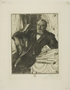 Cleveland Grover Prints: Grover Cleveland II, 1899. Creator: Anders Leonard Zorn