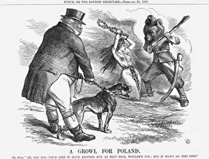 Cross Dressing Prints: A Growl for Poland, 1863. Artist: John Tenniel