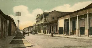 Chemist Prints: Guantanamo - Calle Calixto Garcia, 1907. Creator: Unknown