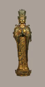 Gilding Collection: Guanyin (Avalokitesvara), Liao dynasty (907-1125), 11th century. Creator: Unknown
