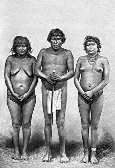 Images Dated 28th January 2008: Three Guarauni Indians, Venezuela, 1895