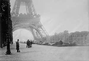 Eiffel Tower Prints: Guard at Eiffel Tower, Wireless Station