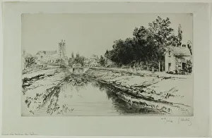 Plate Tone Prints: The Guard House, 1901. Creator: Gustave Leheutre