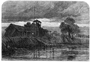 Jackson M Prints: The Guard-house of Humaita, Paraguay, 1864. Creator: Mason Jackson