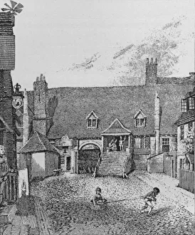 Guard Room Prints: The Guard Room, Scotland Yard, Westminster, 1805 (1911). Artist: John Thomas Smith