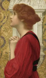 Pre Raphaelites Prints: The guarded flame. Creator: Ryland, Henry (1856-1924)
