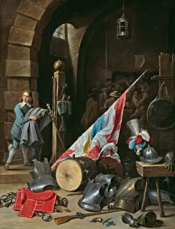 Gambling Collection: The Guardhouse, 1640 / 50. Creator: David Teniers II