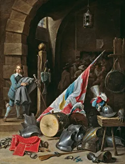 Gambling Collection: The Guardhouse, 1640 / 50. Creator: David Teniers II