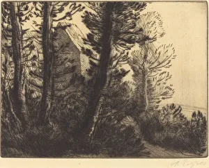 Drypoint And Etching Prints: Guardhouse (La maison du garde). Creator: Alphonse Legros