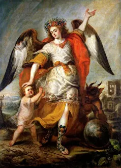 Russian Painting Of 19th Cen Collection: Guardian Angel, 1646