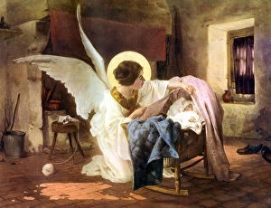 Images Dated 19th September 2007: The Guardian Angel, 1926.Artist: Louis Tessier