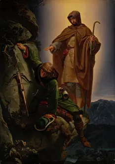 Legendary Prints: A Guardian Angel Rescuing Emperor Maximilian from the Martinswand