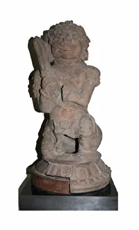 Guardian Figure (Dvarapala), 12th/14th century. Creator: Unknown Guardian Figure (Dvarapala), 12th/14th century. Creator: Unknown