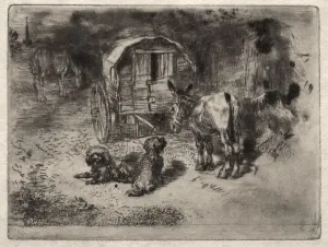 The Guardians of the House, or the Friends of the Saltimbanque, c