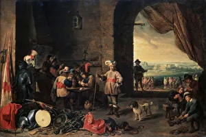 Sentry Prints: The Guardroom, 1642. Artist: David Teniers II