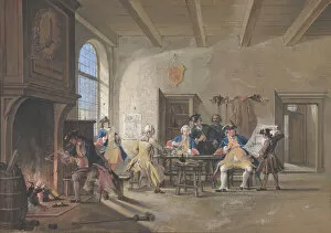 Corneille Gallery: Guardroom Scene, 1744. Creator: Cornelis Troost