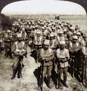 Veldt Prints: The Guards Brigade on the march to Kroonstadt