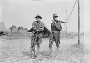 50th Anniversary Prints: Guards - Gettysburg, 1913. Creator: Bain News Service