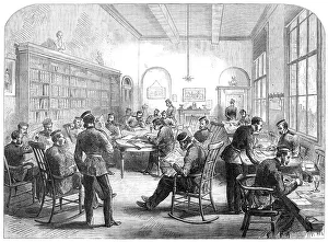 Reading Room Prints: The Guards Institute, Vauxhall-Bridge-Road: the Reading-Room, 1869. Creator: Unknown