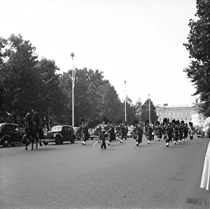 Marching Prints: Guards on the march, London, c1955. Creator: Arthur Charles Kirby Ware