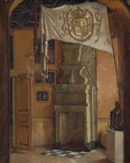 Ernst Josephson Prints: Guards Room at Gripsholm, 1870. Creator: Ernst Josephson