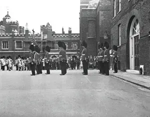 Parade Prints: Guards at St James Palace, London, c1955