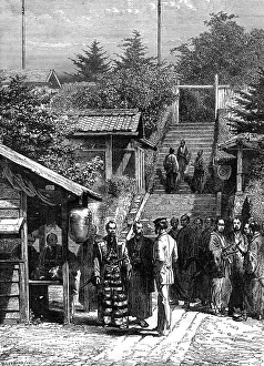 A De Neuville Gallery: Guards of the Swiss Legation, Yedo (Tokyo), 19th century.Artist: A de Neuville