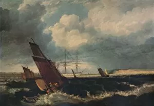 Guardship off the Nore, c1844. Artist: Clarkson Stanfield
