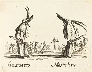 Commedia Dellarte Gallery: Guatsetto and Mestolino. Creator: Unknown