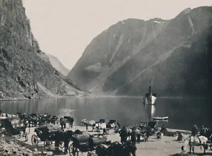 Mittet And Prints: Gudvangen, Naeroyfjord, 1914. Creator: Unknown