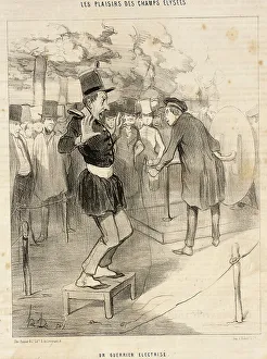 Showing Prints: Un Guerrier électrisé, 1844. Creator: Honore Daumier