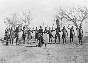 Guerriers zoulous; Afrique Australe, 1914. Creator: Unknown